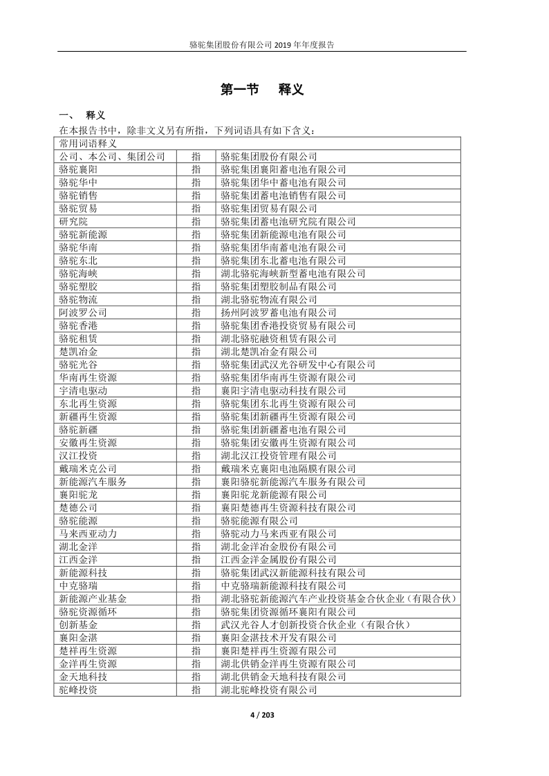 601311:骆驼股份2019年年度报告