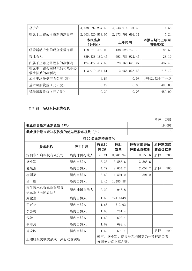 603063：禾望电气2020年半年度报告摘要