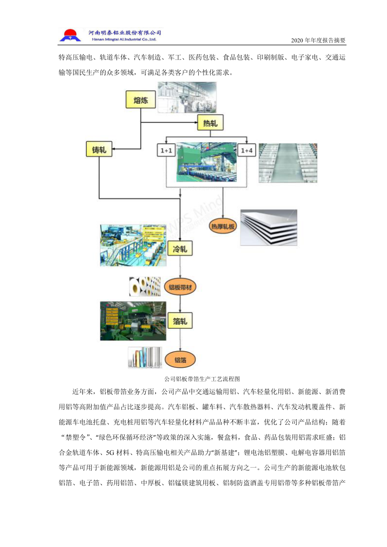 601677：明泰铝业2020年年度报告摘要