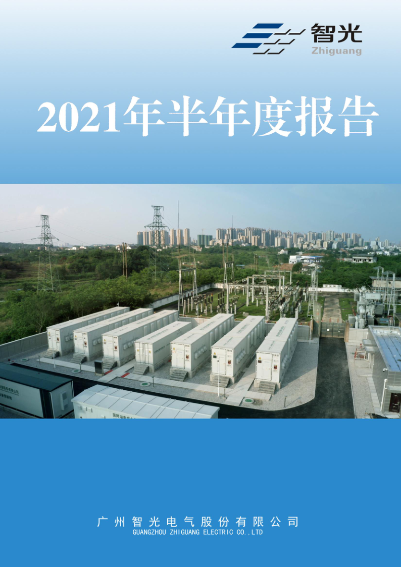 智光电气：2021年半年度报告