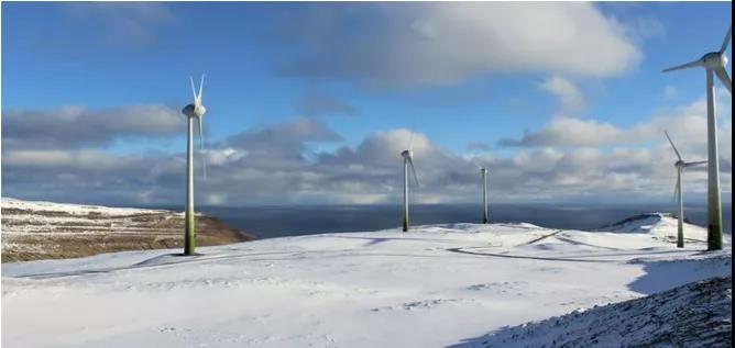 3mw的风电机组地理位置位于挪威和冰岛之间,苏格兰北部的法罗群岛居住